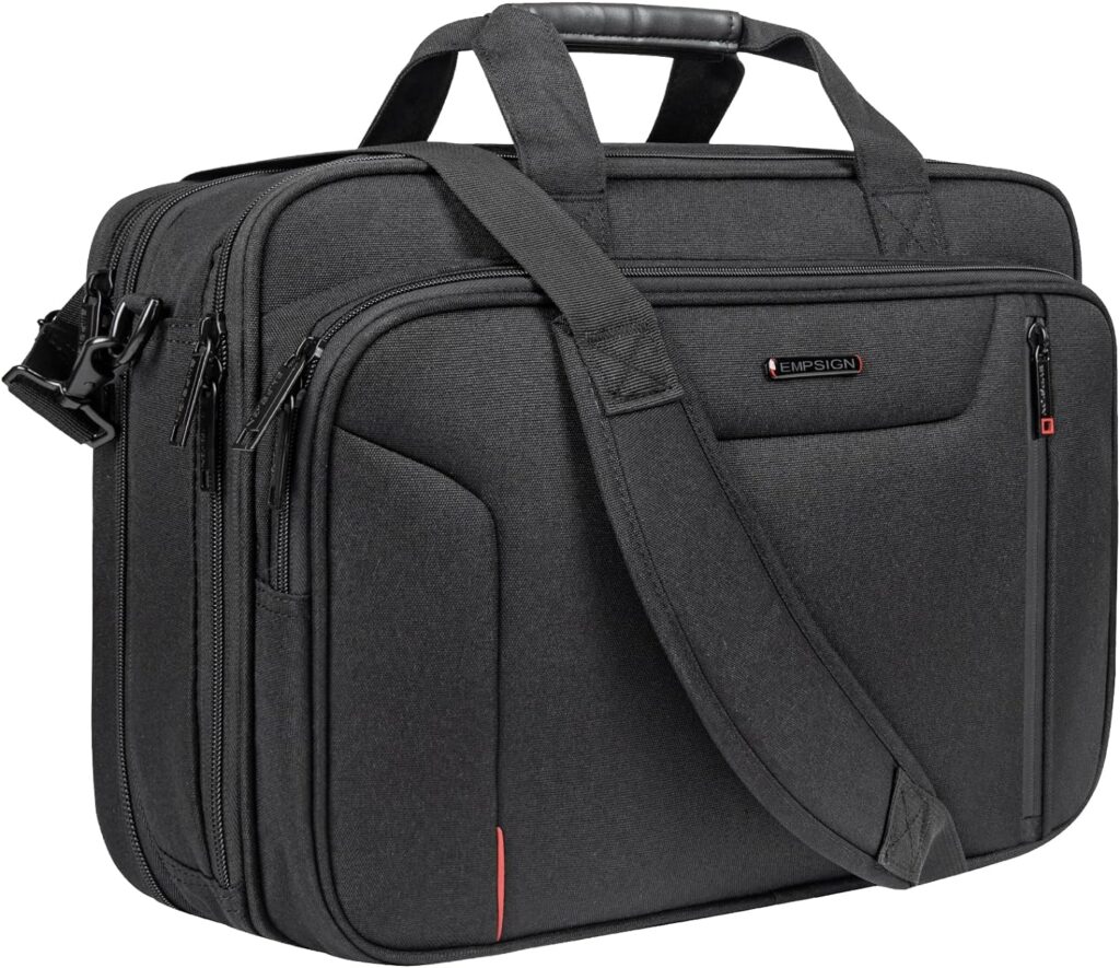 EMPSIGN Stylish Laptop Bag Briefcase, 17.3 Inch Laptop, Briefcases