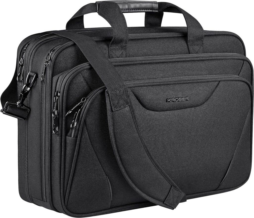 KROSER Laptop Bag Premium Computer Briefcase Fits Up to 17.3 Inch Laptop, Briefcases