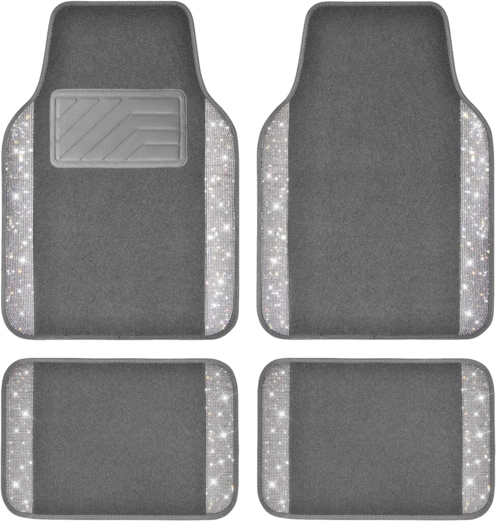 CAR PASS Bling Car Mats Shining Diamond