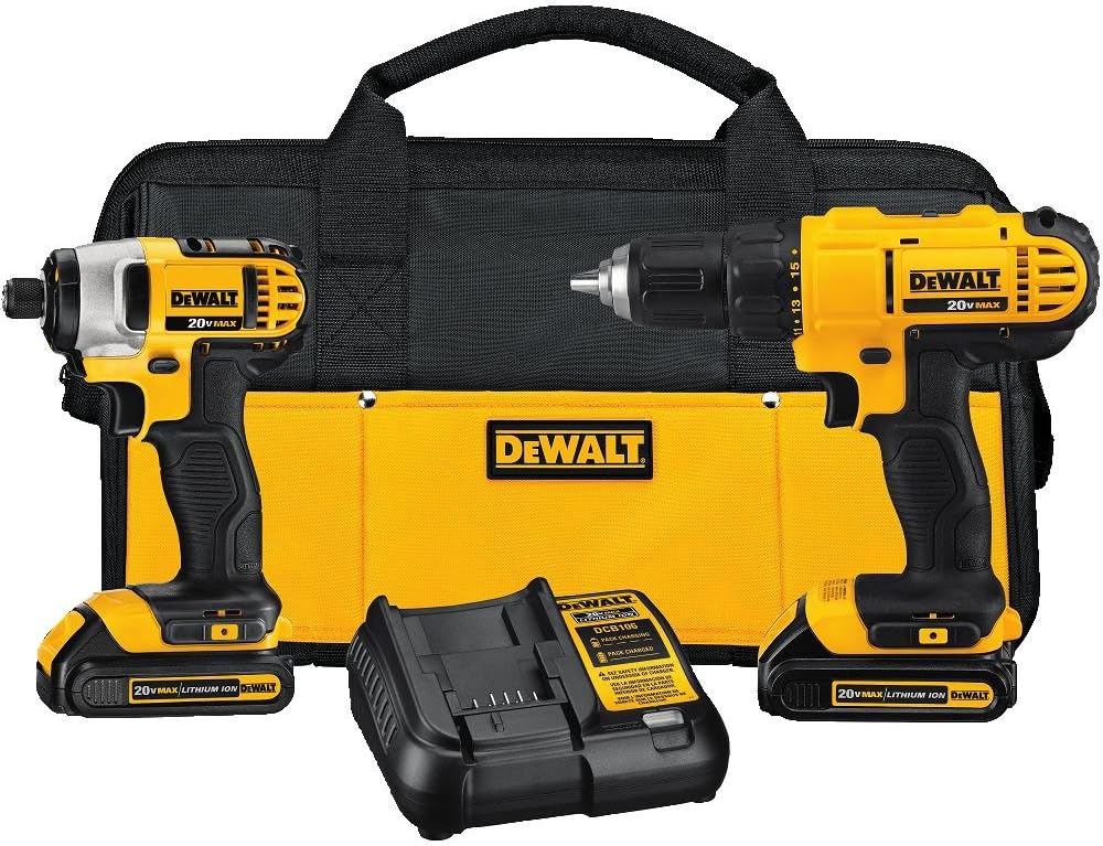 DEWALT 20V MAX Cordless Drill and Impact Driver