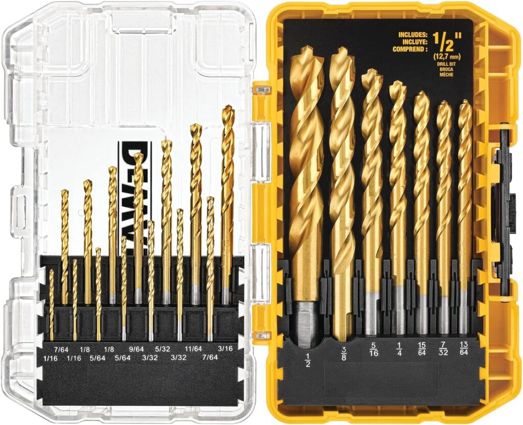 DEWALT Titanium Nitride Coated Drill Bit Set