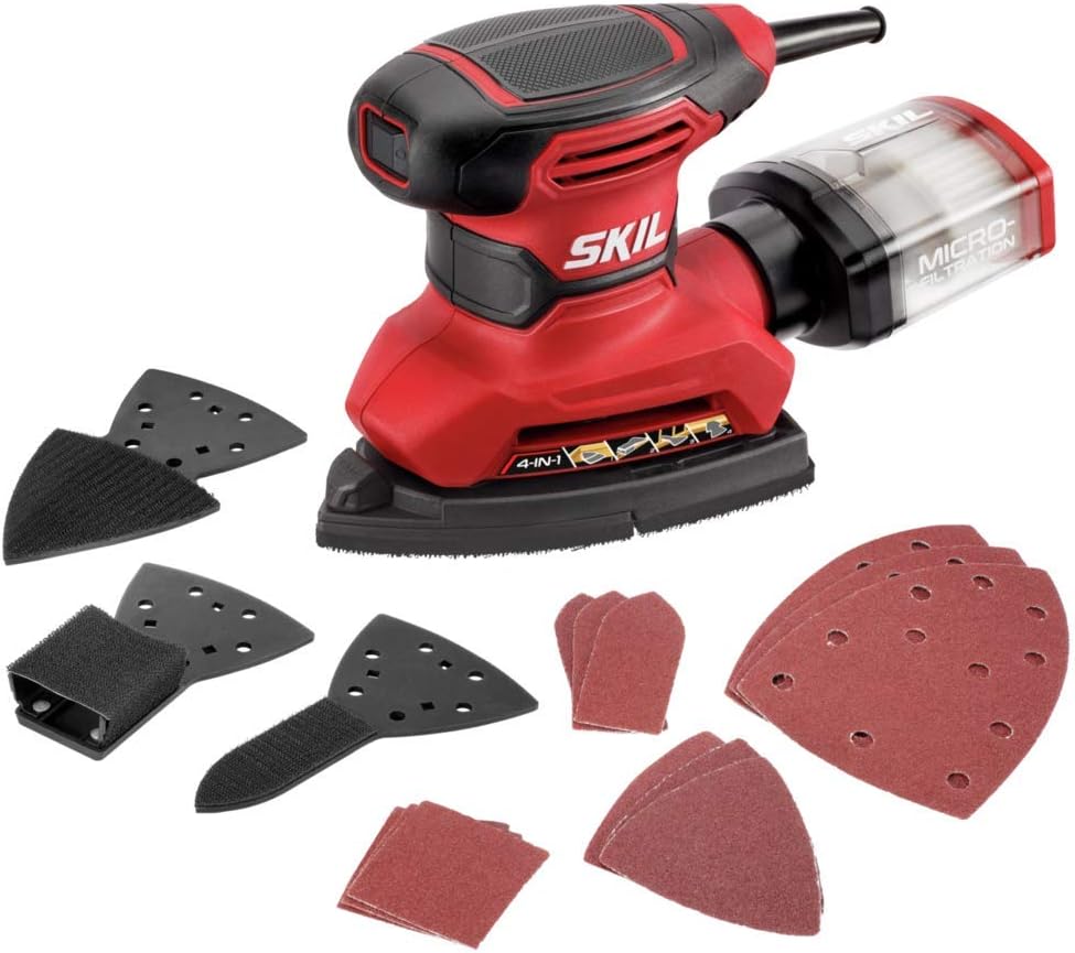 SKIL Corded Multi-Function Detail Sander with Micro-Filter Dust Box 3