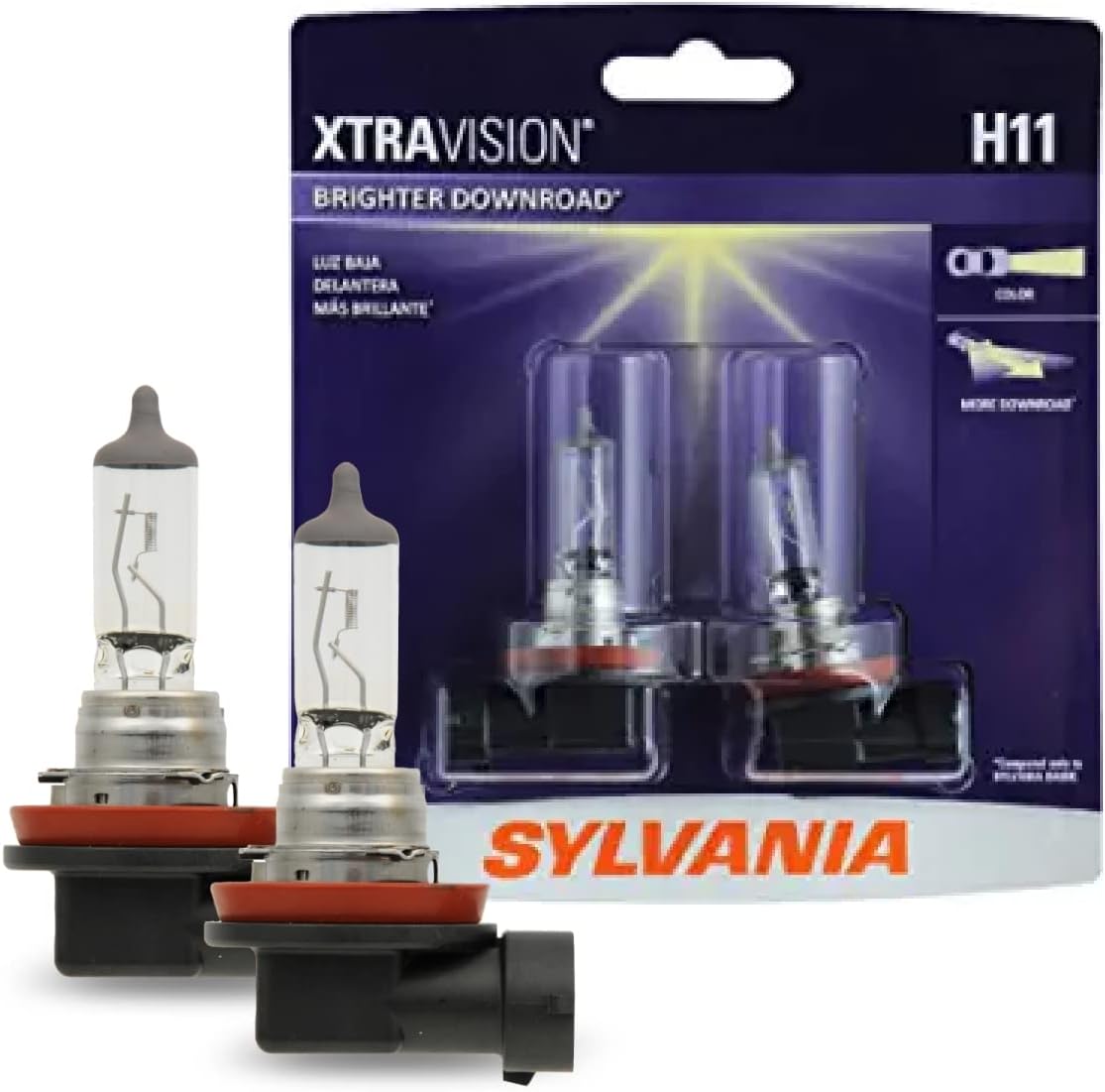 SYLVANIA - H11 XtraVision Car Headlights